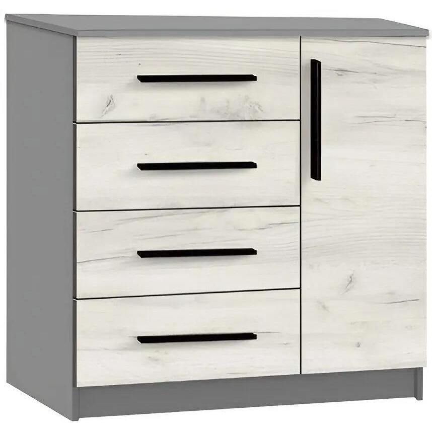 Image Тумба Modern Kenon 4+1S (Slate Gray/Craft Oak White)