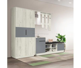 Image Прихожая Modern Visit New (Craft Oak White/Slate Grey)