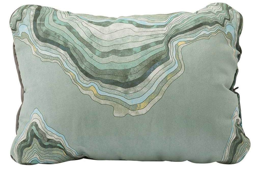 Image Perna Cascadedesigns Compressible Pillow Cinch Large Sage Topo Wave