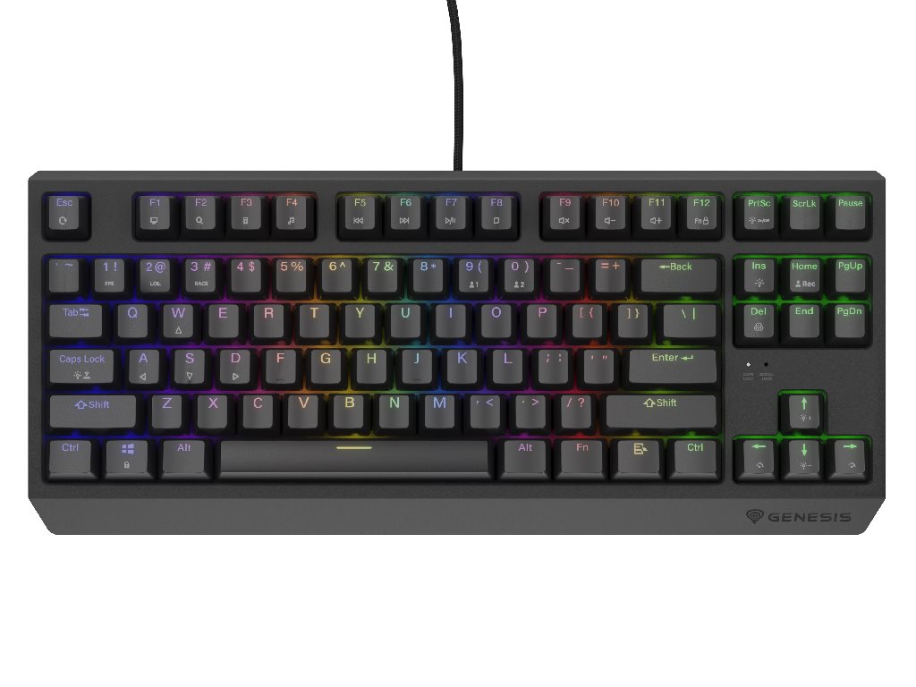 Image Tastatură Genesis Thor 230 TKL US, Black