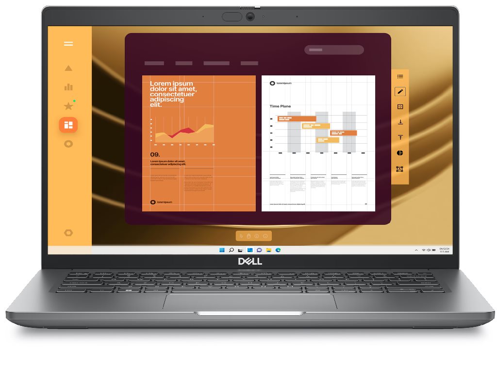 Image Ноутбук DELL Latitude 5450 Gray, 14.0'' (Intel Core Ultra 7 155U, 16GB DDR5-SDRAM, 512GB)