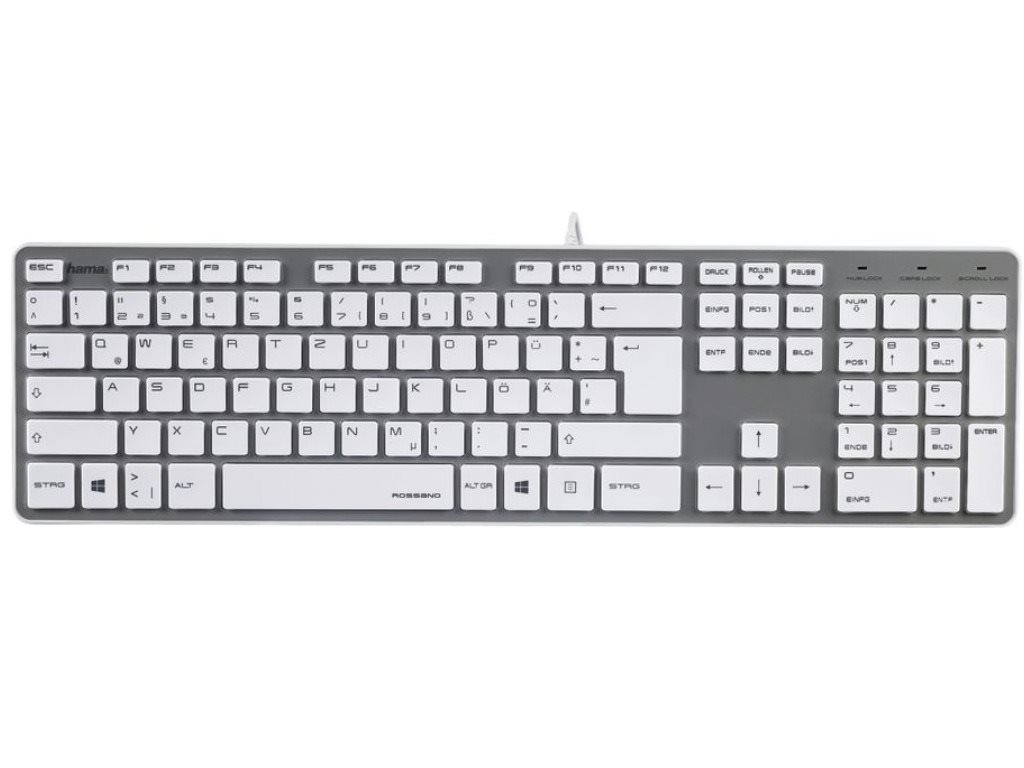 Image Клавиатура Hama Rossano R1050453 RU, White