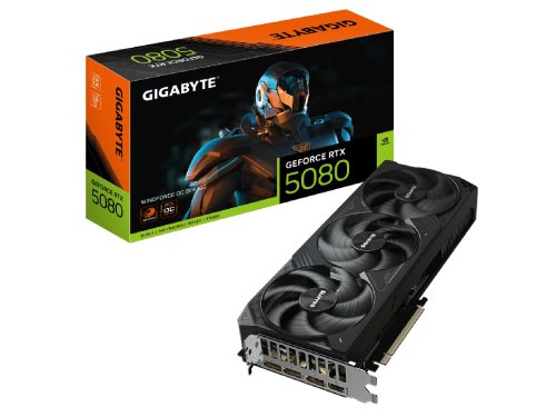Image Видеокарта Gigabyte RTX5080 16GB  WindForce  (GV-N5080WF3OC-16GD)
