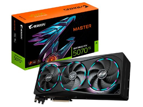 Image Placă video Gigabyte RTX5070Ti 16GB GDDR7 Aorus Master  (GV-N507TAORUS M-16GD)