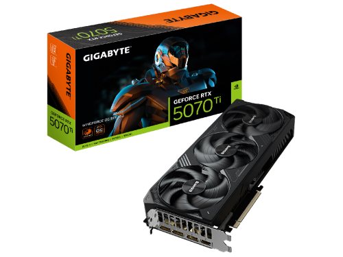 Image Видеокарта Gigabyte RTX 5070Ti 16GB GDDR7 WindForce OC (GV-N507TWF3OC-16GD)