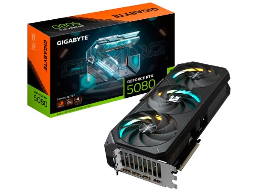 Image Видеокарта Gigabyte RTX 5080 GV-N5080GAMING OC-16GD, 16GB 256бит