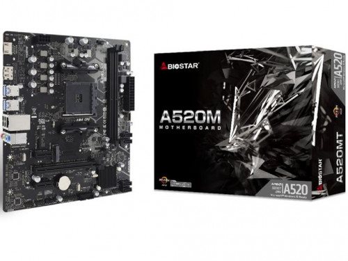Image Материнская плата BIOSTAR A520MT Socket AM4, AMD A520, Dual 2xDDR4-4933, APU AMD graphics