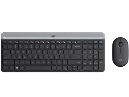 Image Set Wireless Logitech MK470 Slim Keyboard and Mouse Combo Graphite