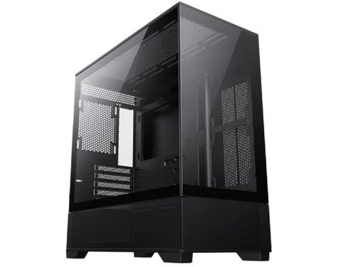 Image Корпус GAMEMAX Vista MB Black, w/o PSU, Dual Tempered Glass