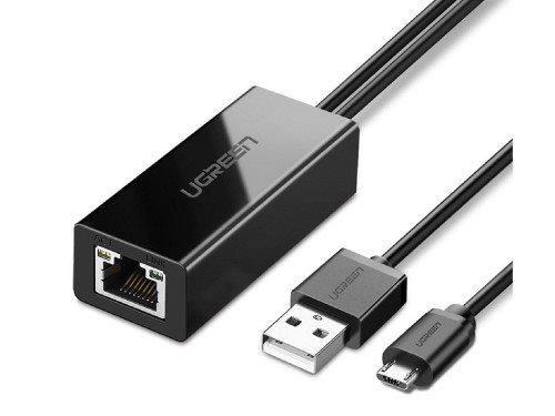Image Adaptor UGREEN Micro USB to Ethernet для Chromecast