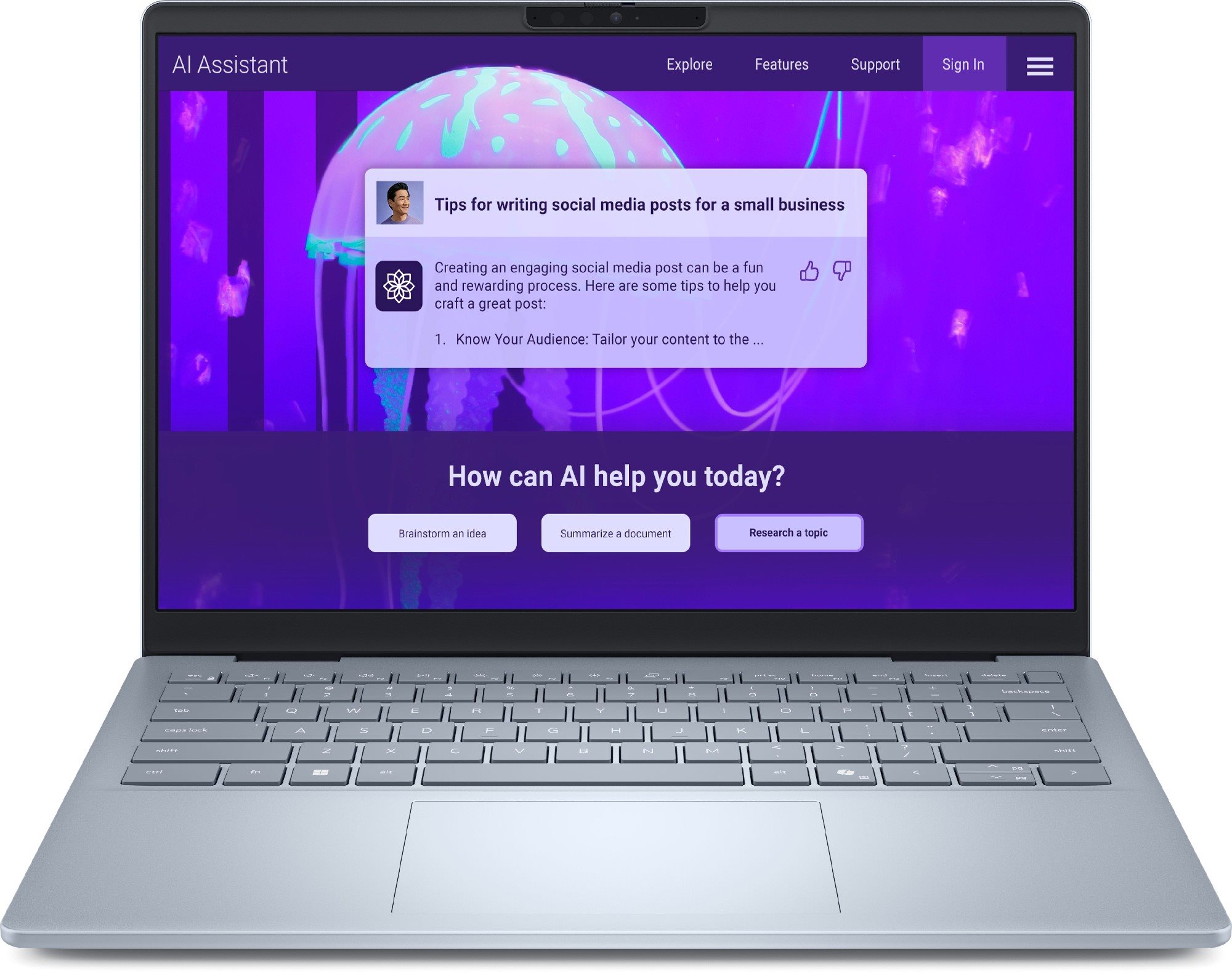 Image Laptop 14.0” DELL 14 Plus/ Intel Core Ultra 7 256V/ 16GB/ 512GB SSD/ Win11Pro