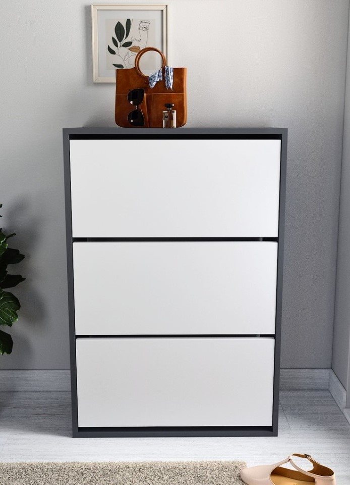 Image Тумба для обуви Fabulous 3D (Anthracite/White)