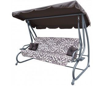 Image Скамья-качели с тентом 2в1 Ramiz Swing Seat Textylina (Pattern Brown)