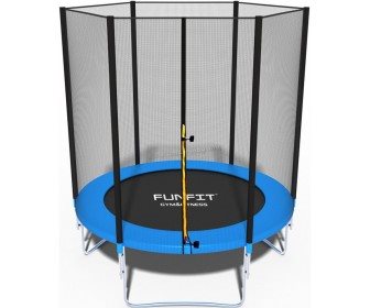 Image Батут с защитной сеткой FunFit 841 (Blue/Black)