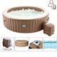 Image Jacuzzi SPA gonflabil INTEX Sahara Tan Round Bubble Spa 236х71 cm, 1339L, 8 persoane