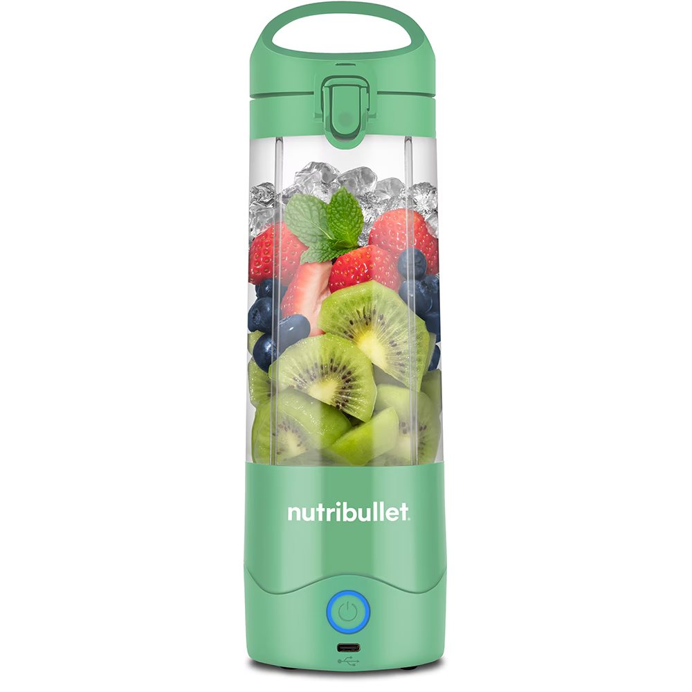 Image Blender portabil NUTRIBULLET NBP003LG, 0.47l, 1 treapta viteza, USB-C, Green