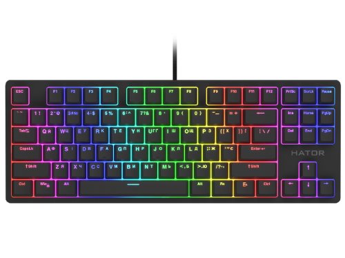 Image Клавиатура HATOR Rockfall 2 Mecha TKL, RGB Black