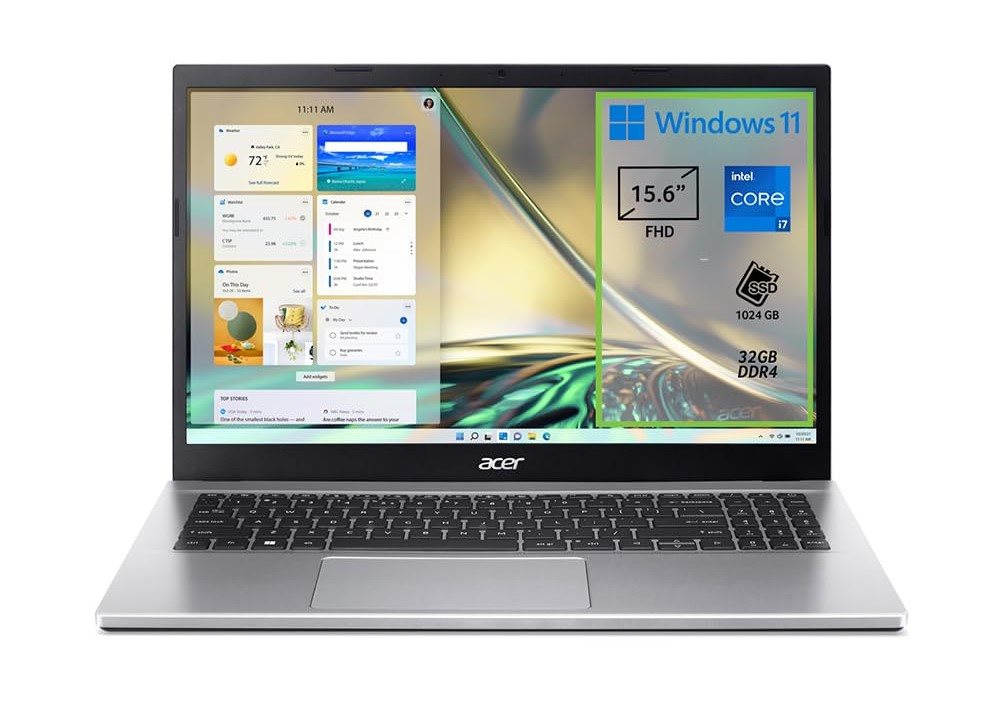 Image Ноутбук ACER Aspire 3 A315-59-74NY 15.6' (i7-1255U / 32GB/ 1TB) Win11