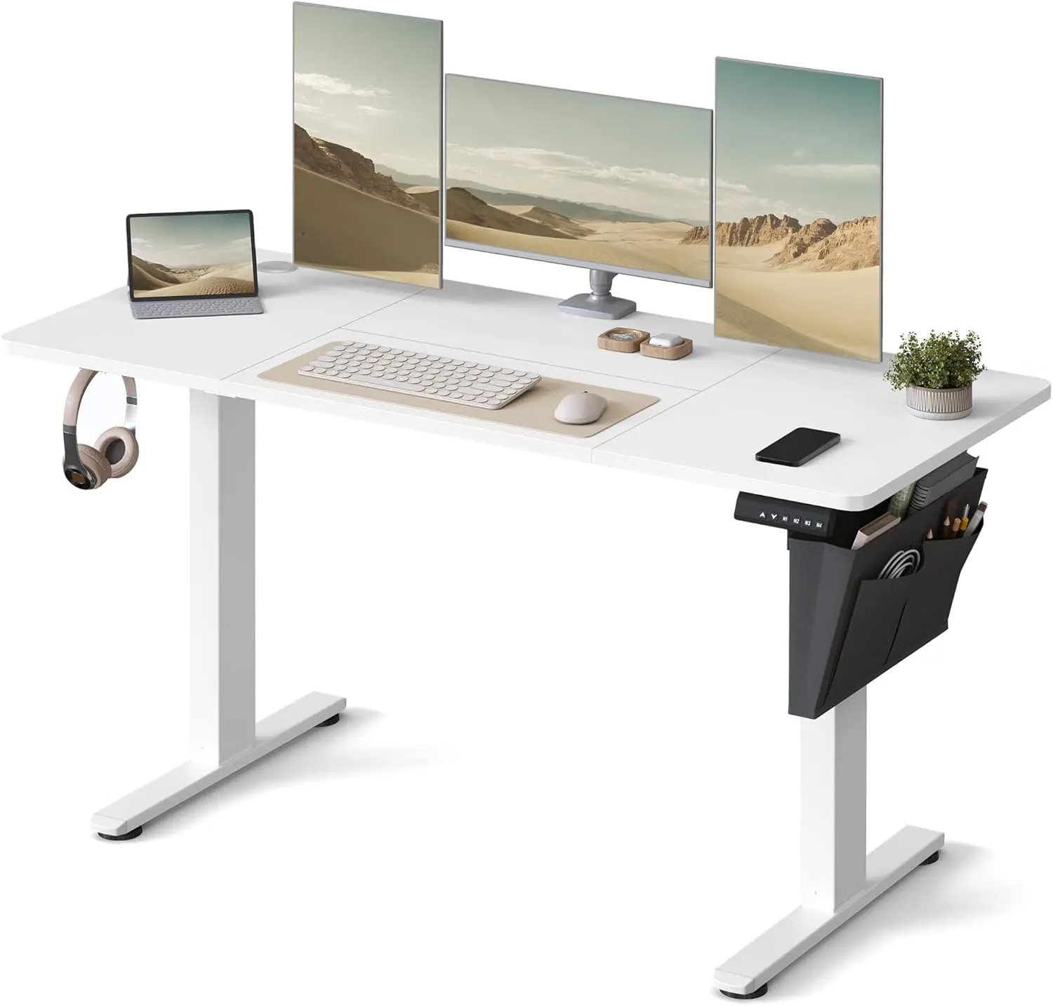 Image Masa de calculator gaming Songmics LSD134W01V1 (Cloud White)