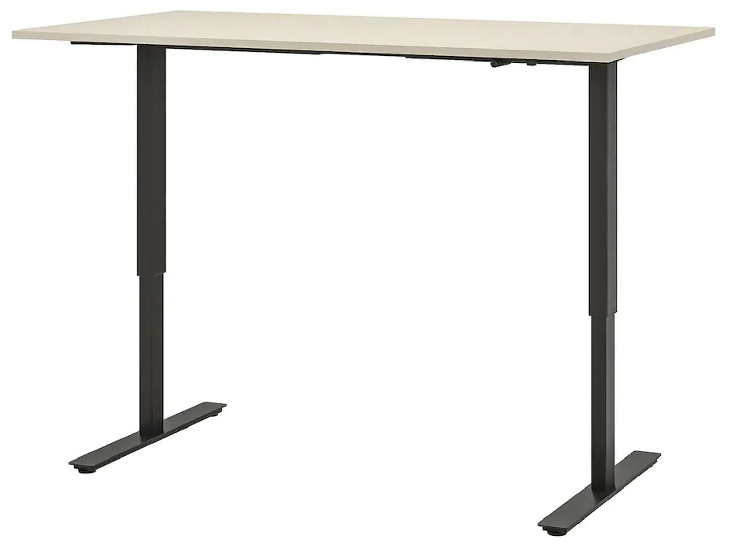 Image Masa de birou Ikea Trotten cu inaltime reglabila 160x80 (Bej/Antracit)
