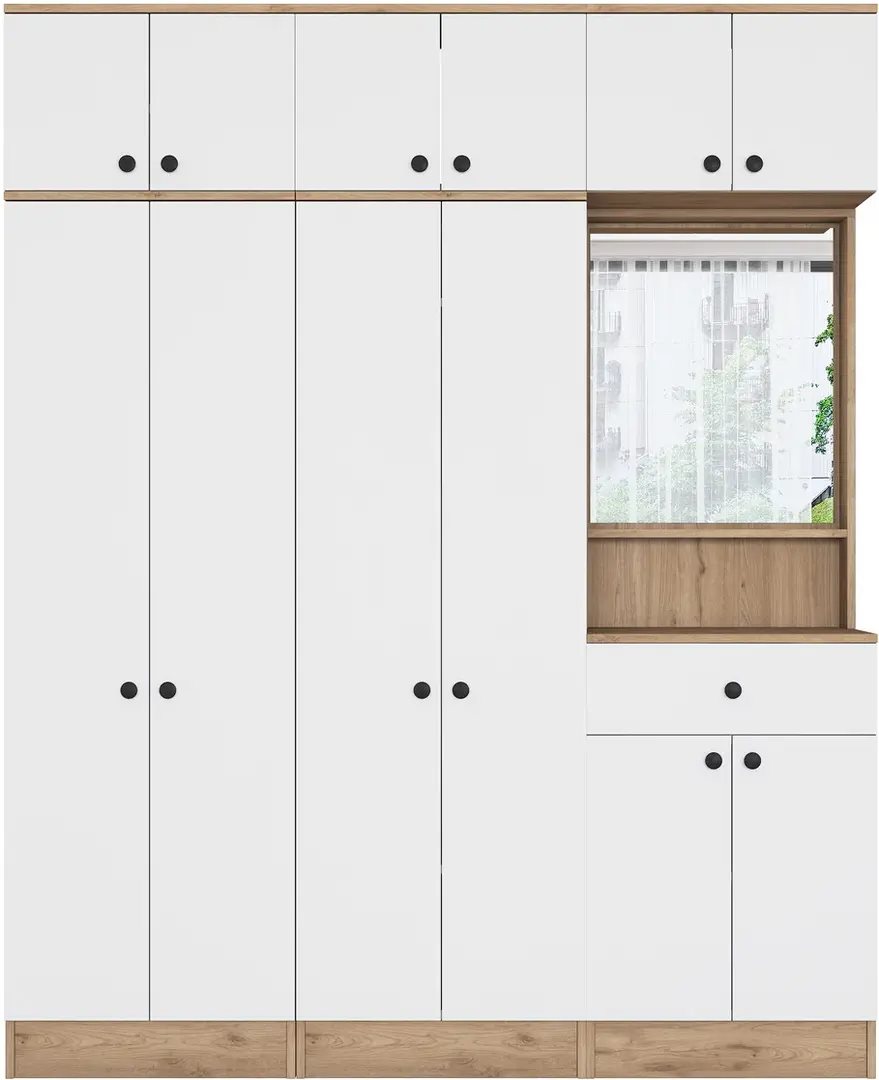 Image Прихожая Mirage Meble EA142 (Walnut/White)