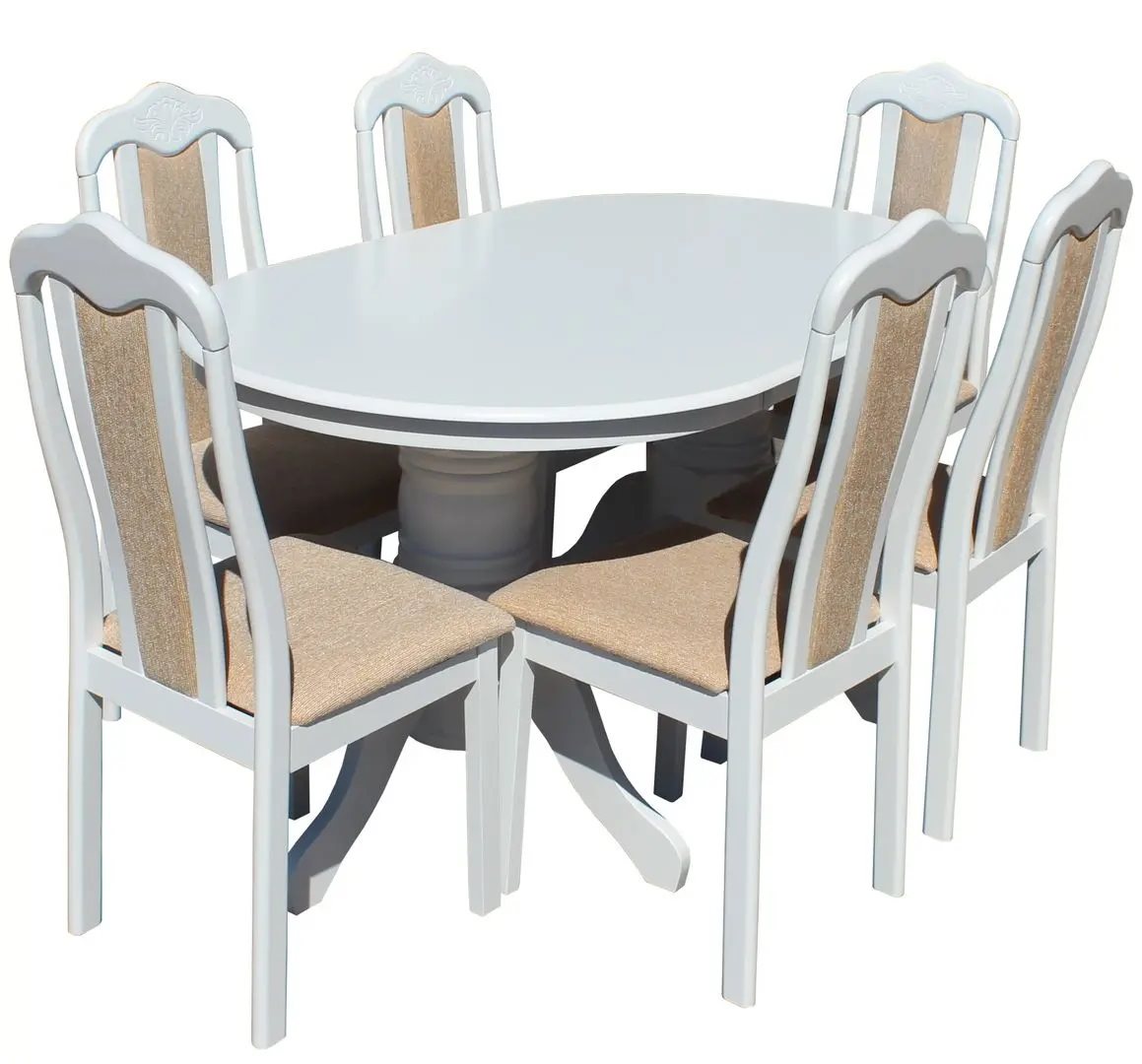 Image Комплект для кухни Marcel Prod DINING7 1+6, White/Beige