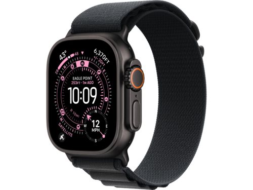Image Apple Watch Ultra 3 GPS + LTE 49mm MF0V4 Black Titanium Case Black Alpine Loop - Medium