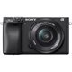 Image Aparat foto mirrorless SONY Alpha ILCE-6400AKB, 24.2MP, 4K, Wi-Fi, negru + Obiectiv SELP16502