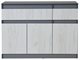 Image Тумба Modern Komfi 120 (Slate Gray/Craft Oak White)
