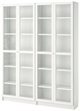 Image Книжный шкаф Ikea Billy/Oxberg стекло 160x30x202, White