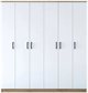 Image Шкаф Mirage Meble BA114 S 6D, Walnut/White