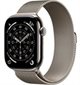 Image Apple watch Series 11 GPS + LTE 46mm MFD04 Natural Titanium Case Natural Milanese Loop - M/L