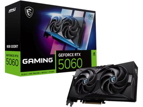 Image Видеокарта MSI GeForce RTX 5060 GAMING OC 8G / 8GB GDDR7 128Bit