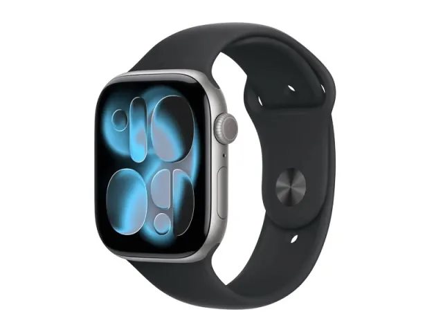Image Apple Watch Series 11 GPS 46mm MEV44 Space Grey Aluminium Case, Black Sport Band - M/L