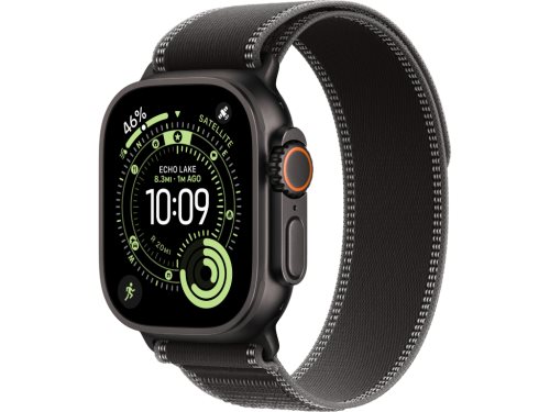 Image Apple Watch Ultra 3 GPS + LTE 49mm MF1D4 Black Titanium Case Black/Charcoal Trail Loop - S/M