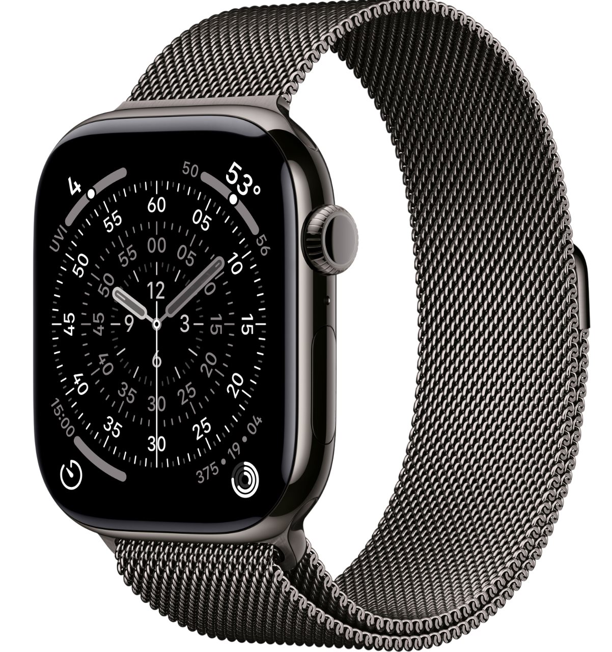 Image Apple watch Series 11 GPS + LTE 42mm MF8P4 Natural Titanium Case Natural Milanese Loop