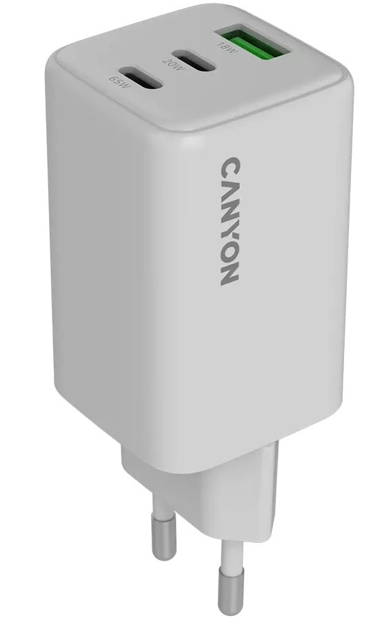 Image Bloc CANYON CU65ACC USB-C/USB- A, 65W  White