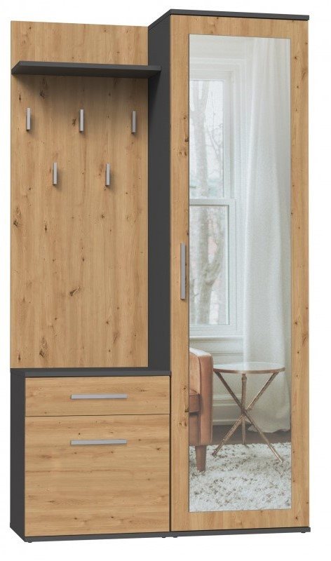 Image Прихожая TopEshop Duo 100, Anthracite/Artisan Oak