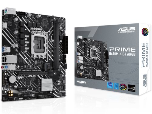 Image Материнская плата ASUS PRIME H610M-K D4 ARGB