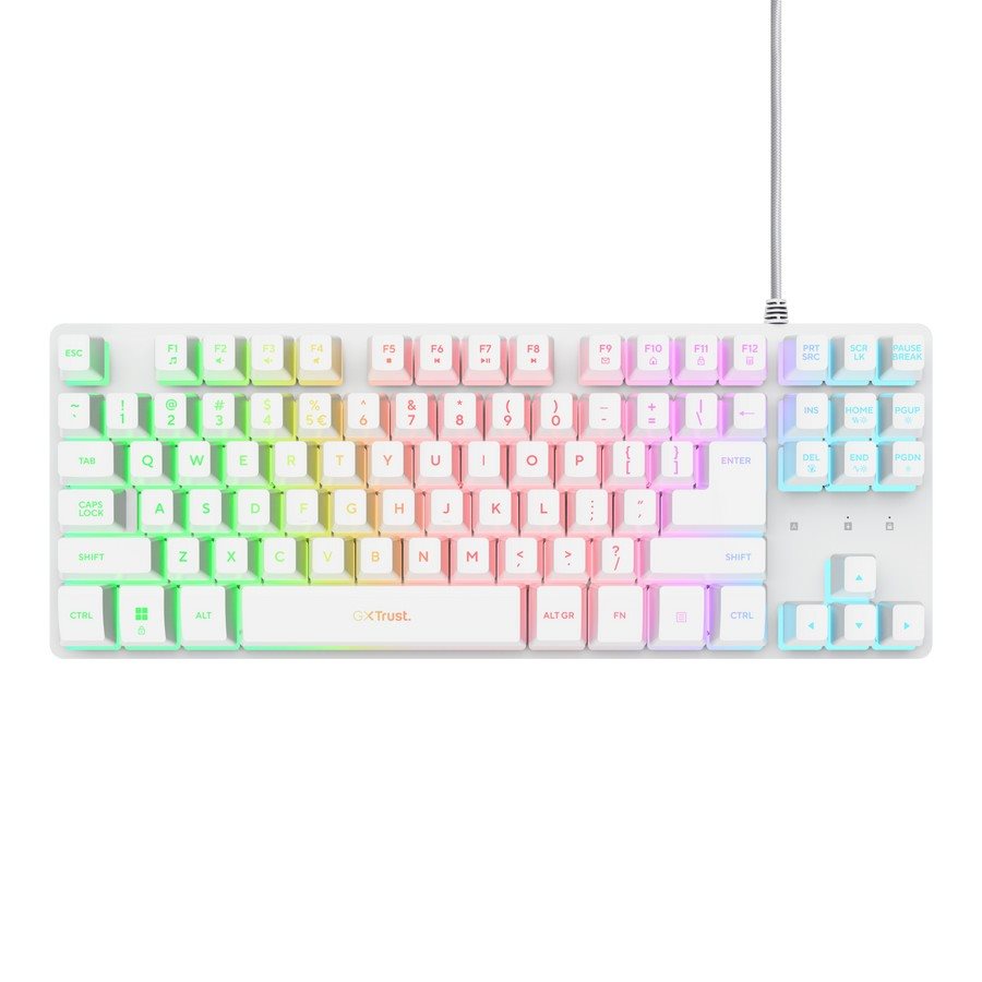Image Клавиатура Trust GXT833W THADO TKL EN, White