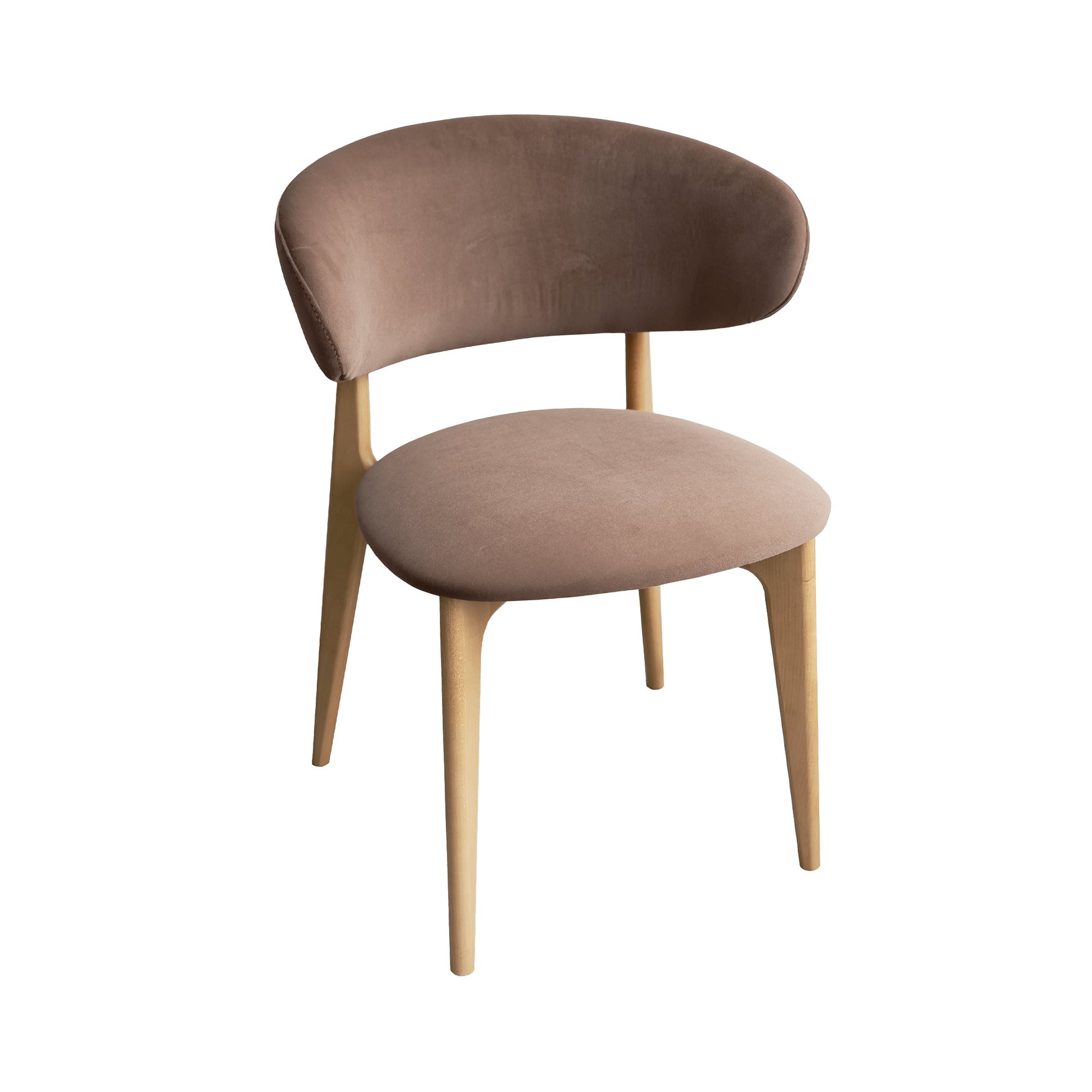 Image Стул Roses~Royal Velvet 4+Natural Legs