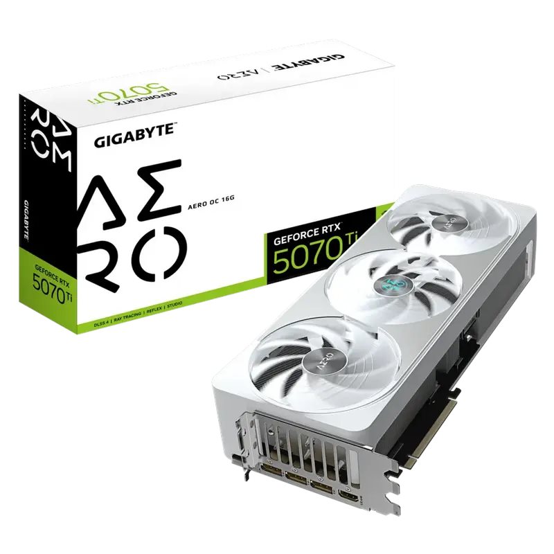 Image Видеокарта Gigabyte RTX5070Ti 16GB GDDR7 Aero OC  (GV-N507TAERO OC-16GD)