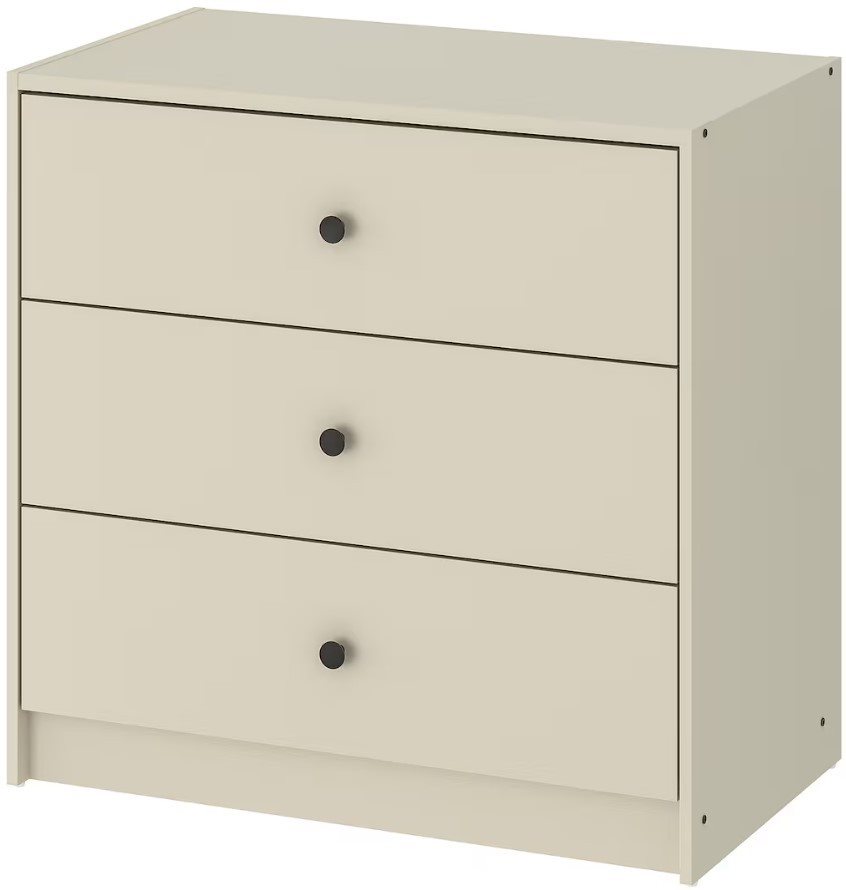 Image Comodă Ikea Gursken 3 sertare 69x67 Light beige