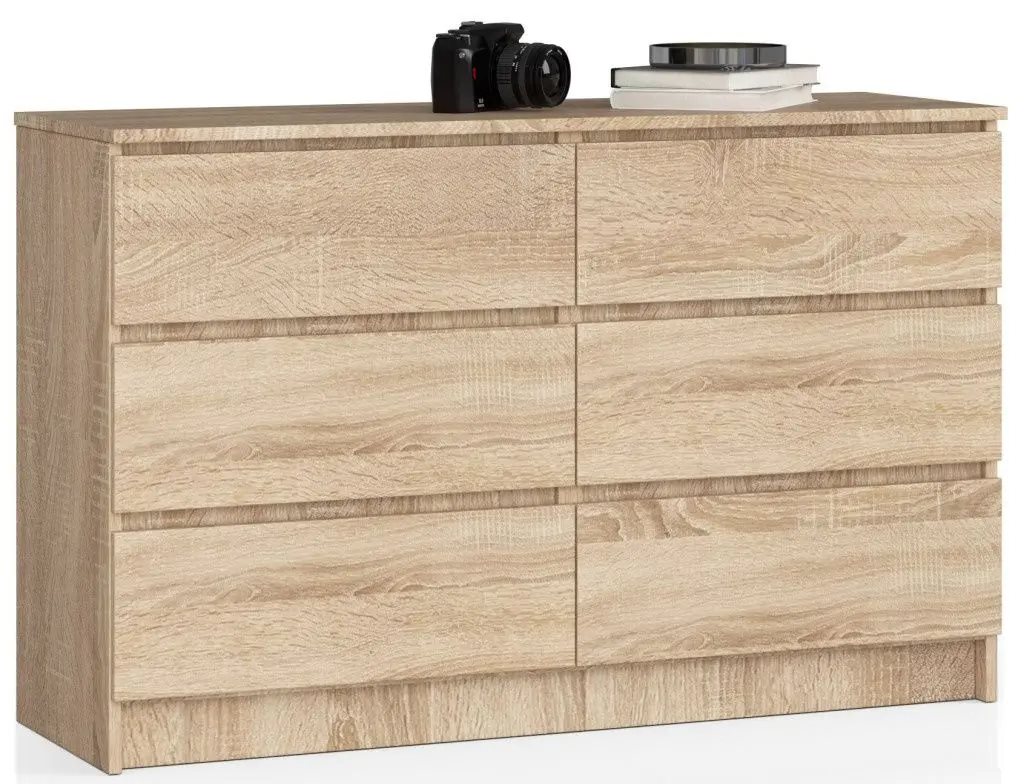 Image Комод Akord K140 6SZ, Sonoma Oak