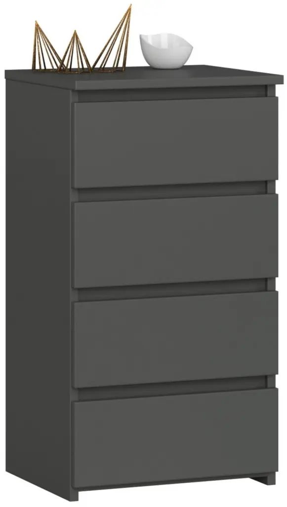 Image Комод Akord CL4 40 4SZ, Graphite Gray