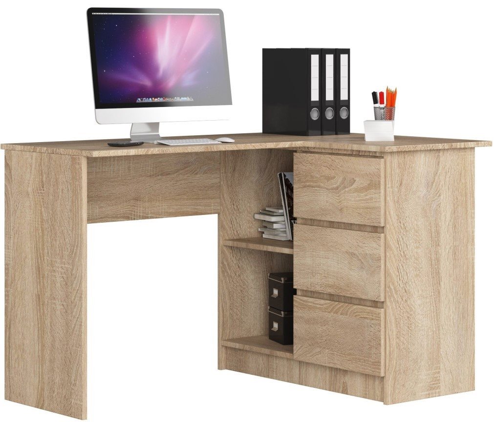 Image Письменный стол Akord B16 124cm Right, Sonoma Oak