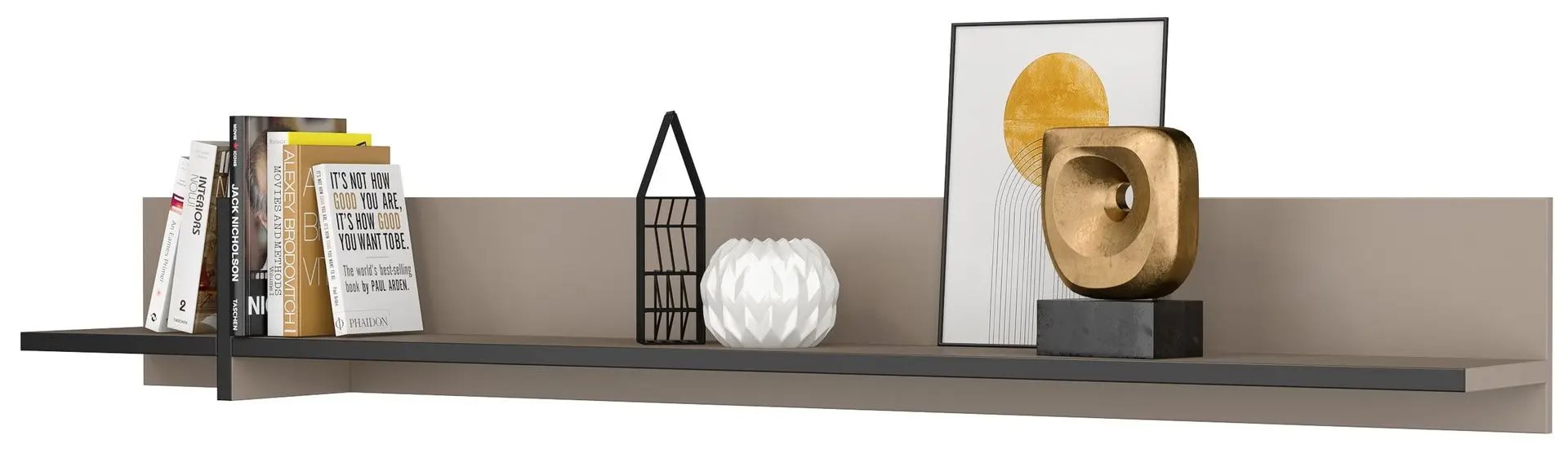 Image Полка Helvetia Cross 180 см, Congo/Black