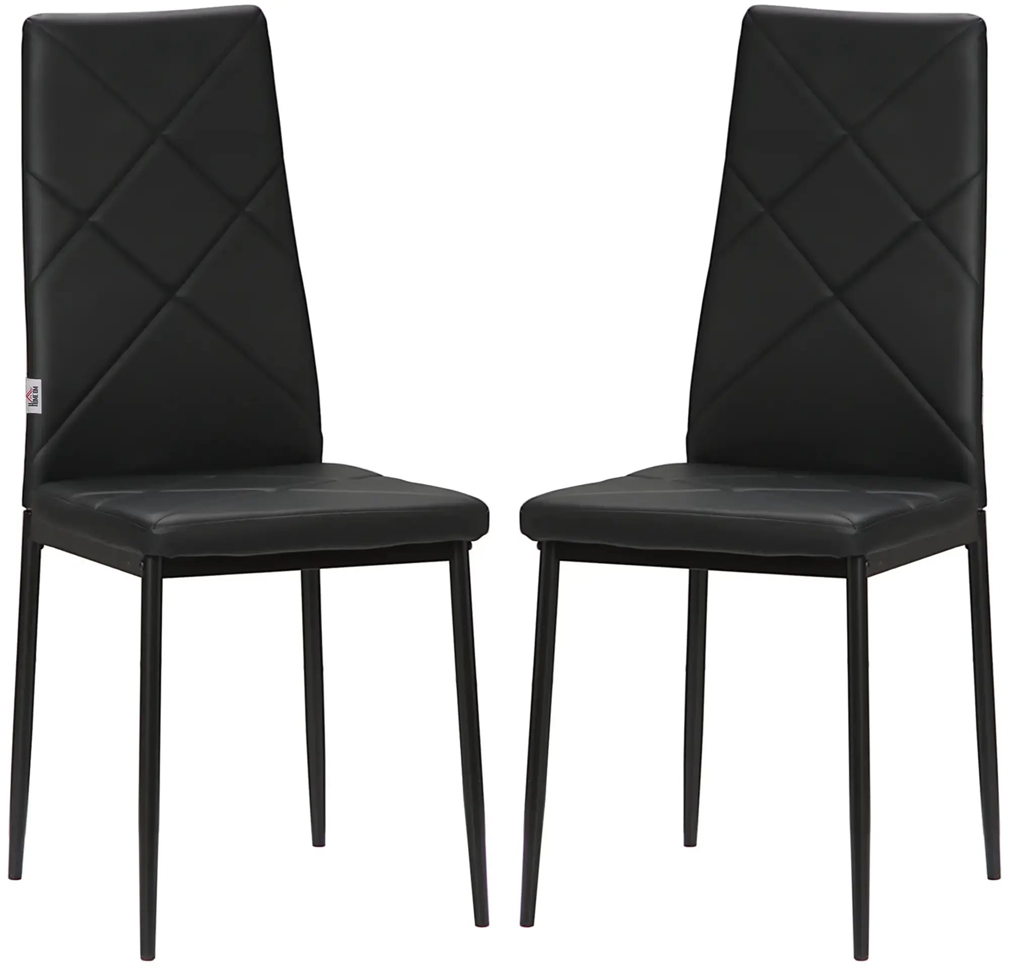 Image Set de scaune Homcom 835-835V01BK, Black