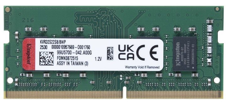 Image Оперативная память Kingston ValueRam 16GB DDR4-3200 SODIMM, PC25600