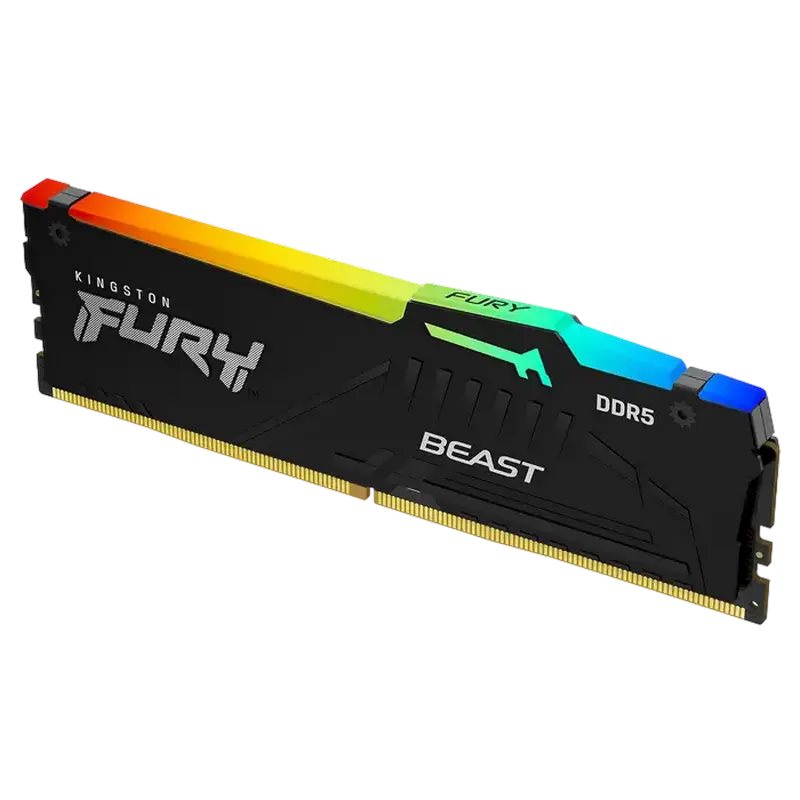 Image Memorie RAM Kingston FURY Beast 64GB DDR5-5600MHz RGB (KF556C36BBEA-64)